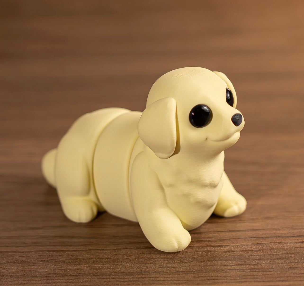 Golden Retriever Dog Wigglies Flexi Fidget Toy & Keyring