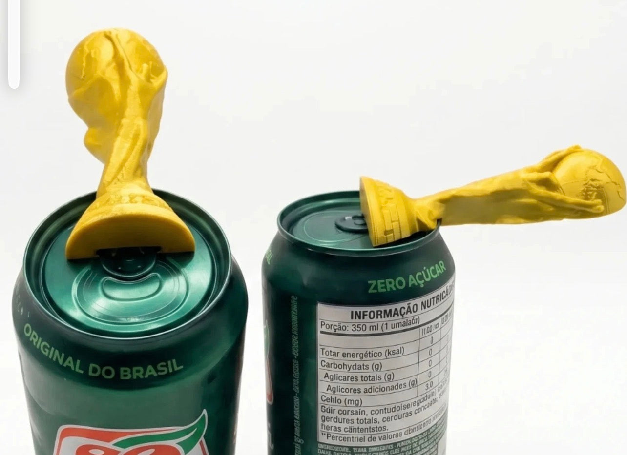 World Cup Trophy Beer Can Opener Keyring