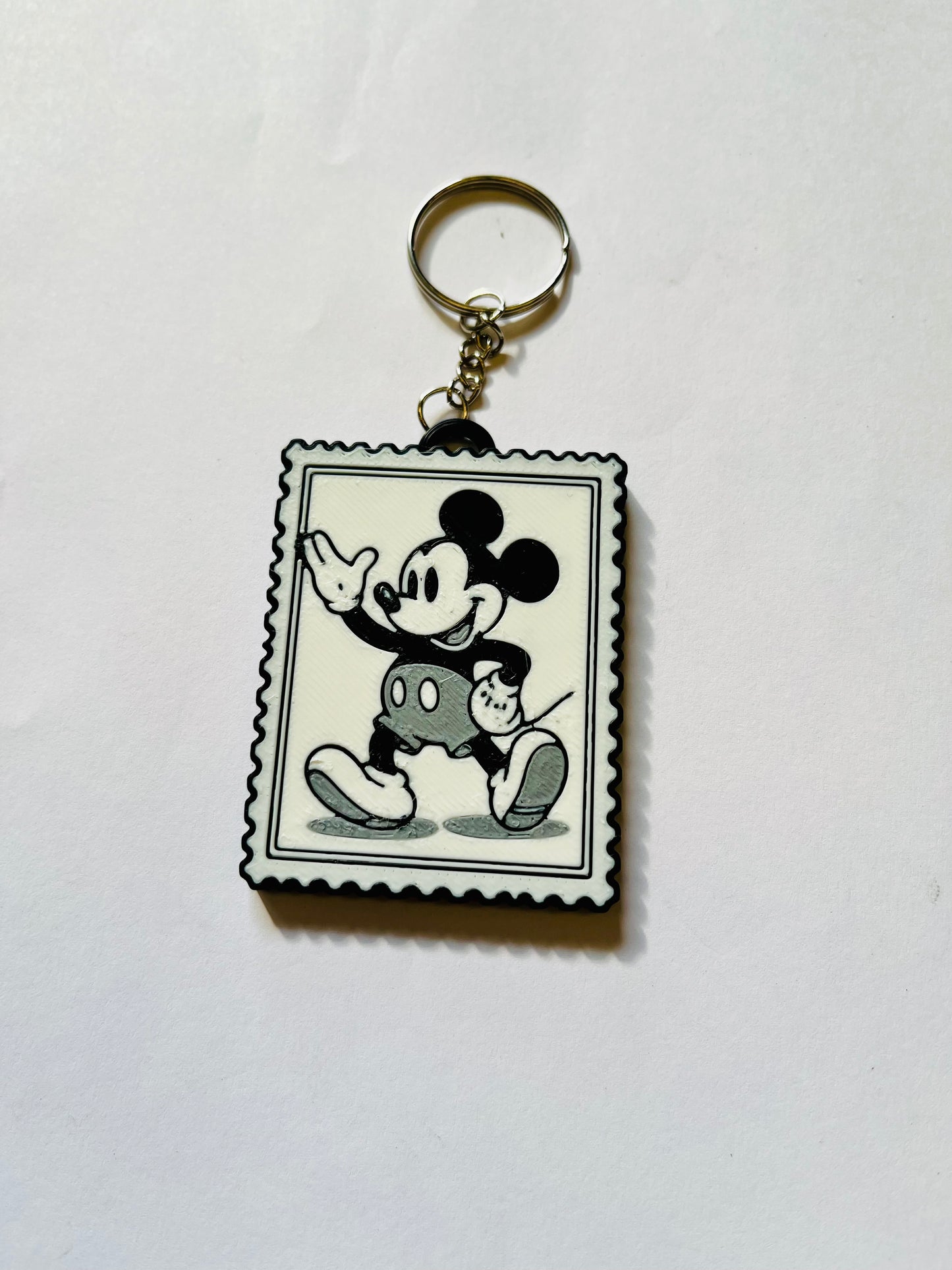Micky Mouse Stamp Keyring