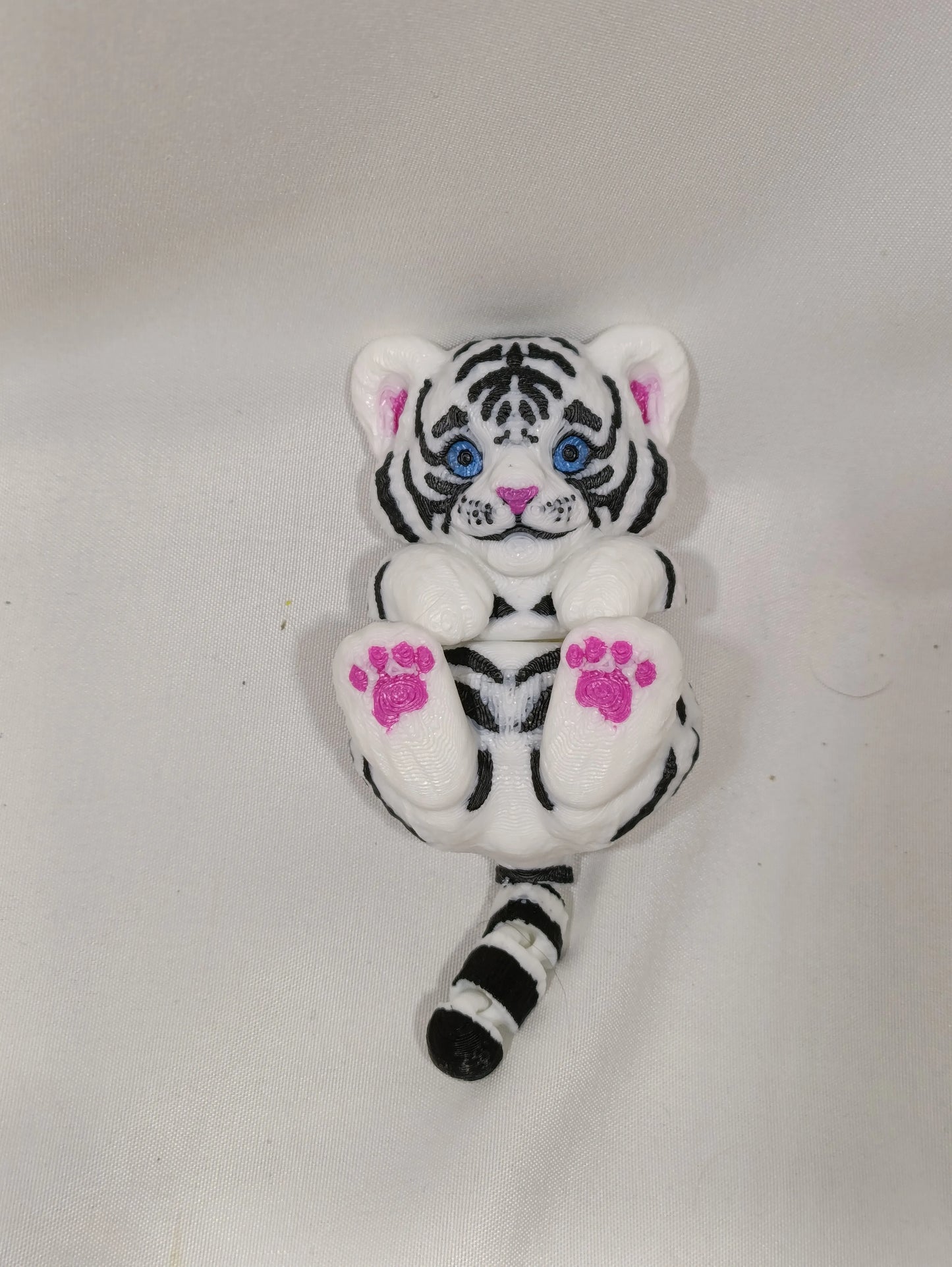 White Tiger Realistic Flexi Toy