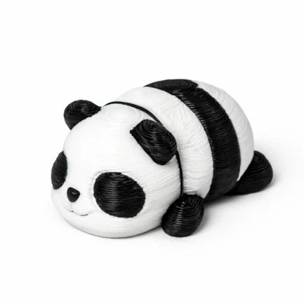 Small Panda Wiggies articulated toy by NiccieNacks, featuring a cute panda design with movable joints.