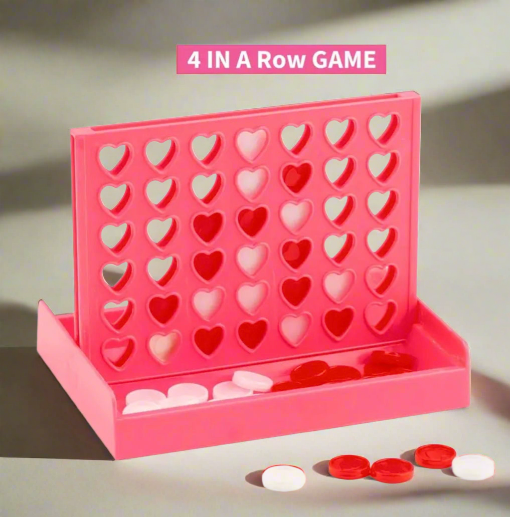 Heart four in a Row Travel Game