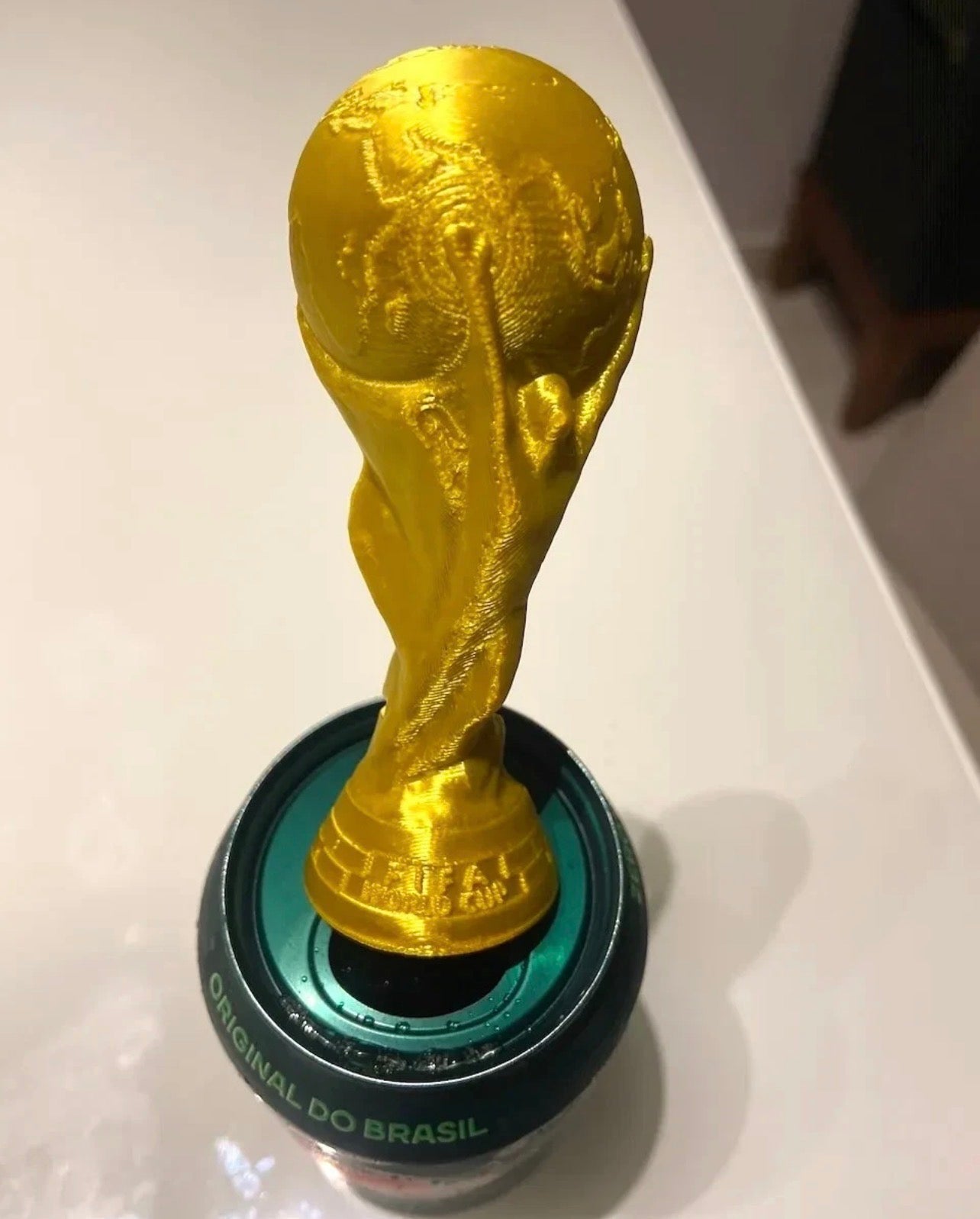 World Cup Trophy Beer Can Opener Keyring