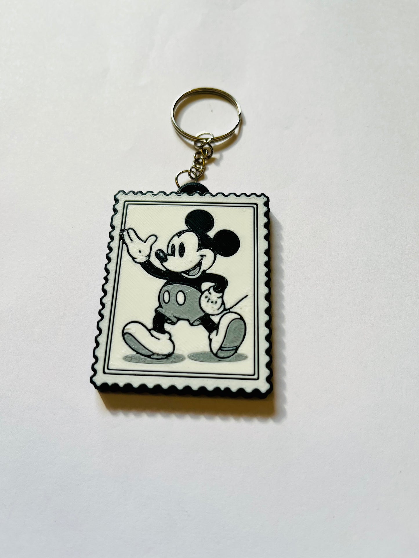 Micky Mouse Stamp Keyring
