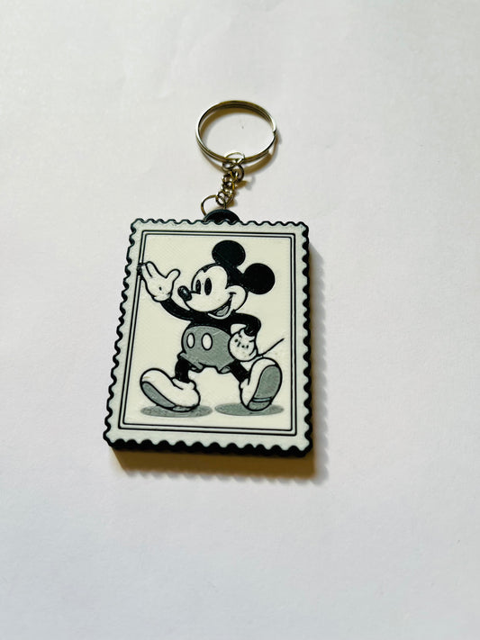 Micky Mouse Stamp Keyring