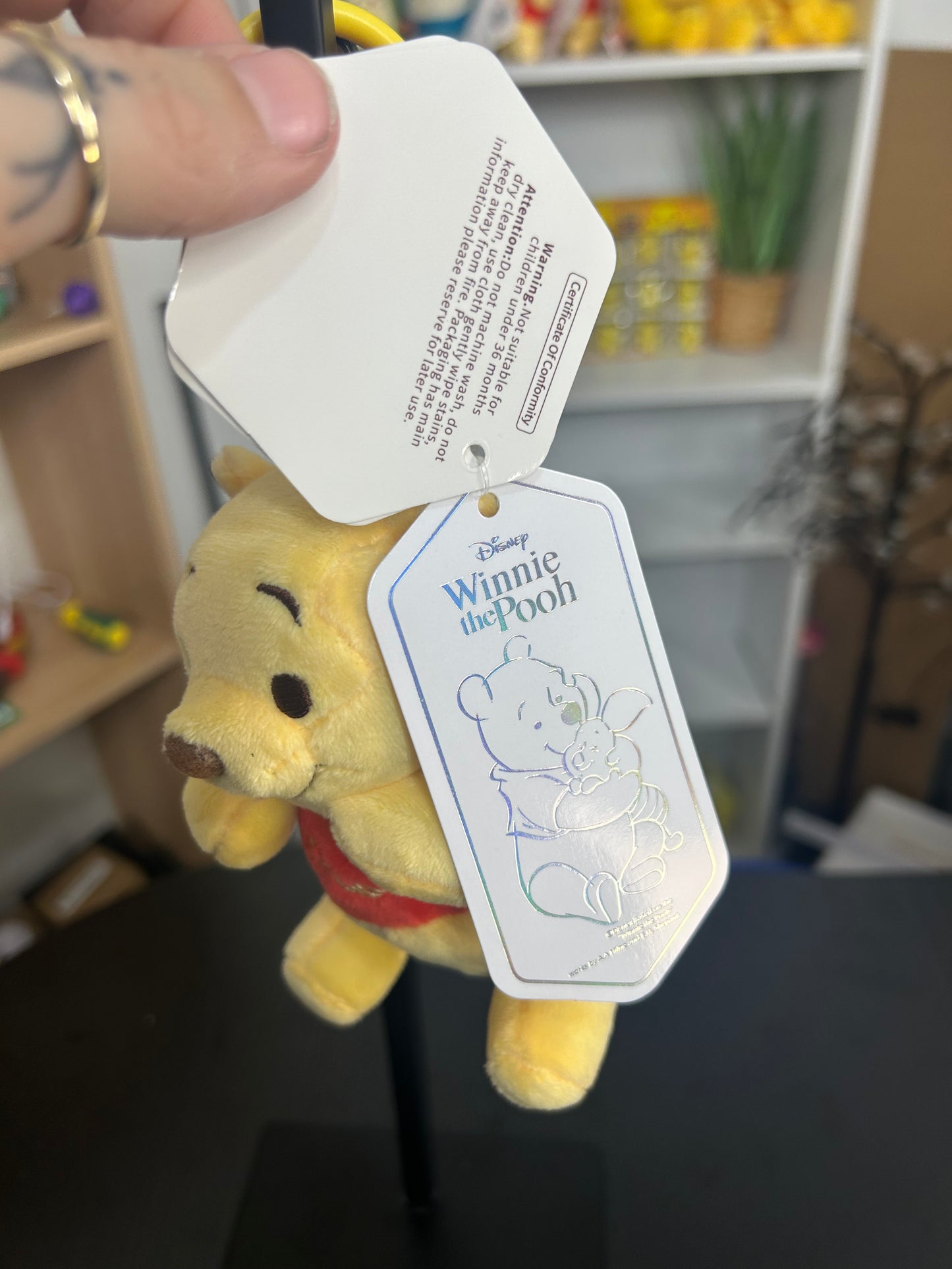 Disney Winnie The Pooh Plush Keyring