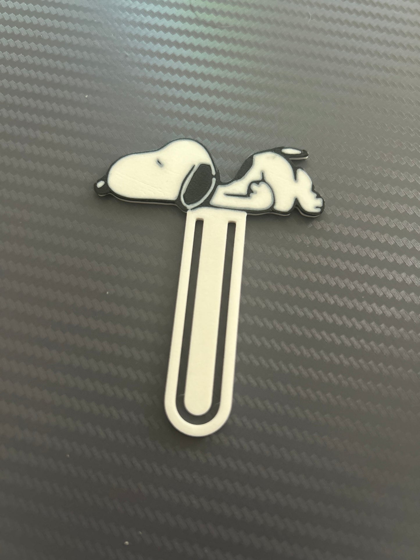 NiccieNacks Snoopy dog bookmark featuring a playful cartoon illustration, perfect for marking pages in home or reading materials.