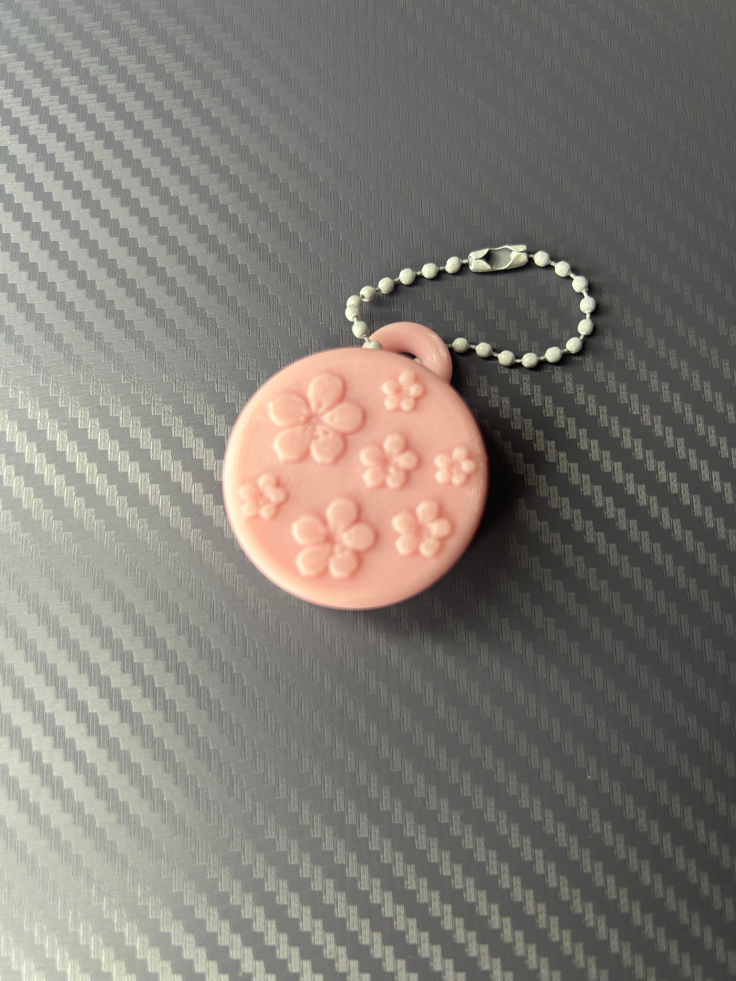 Jewlery / Pill Pot Flower Keyring
