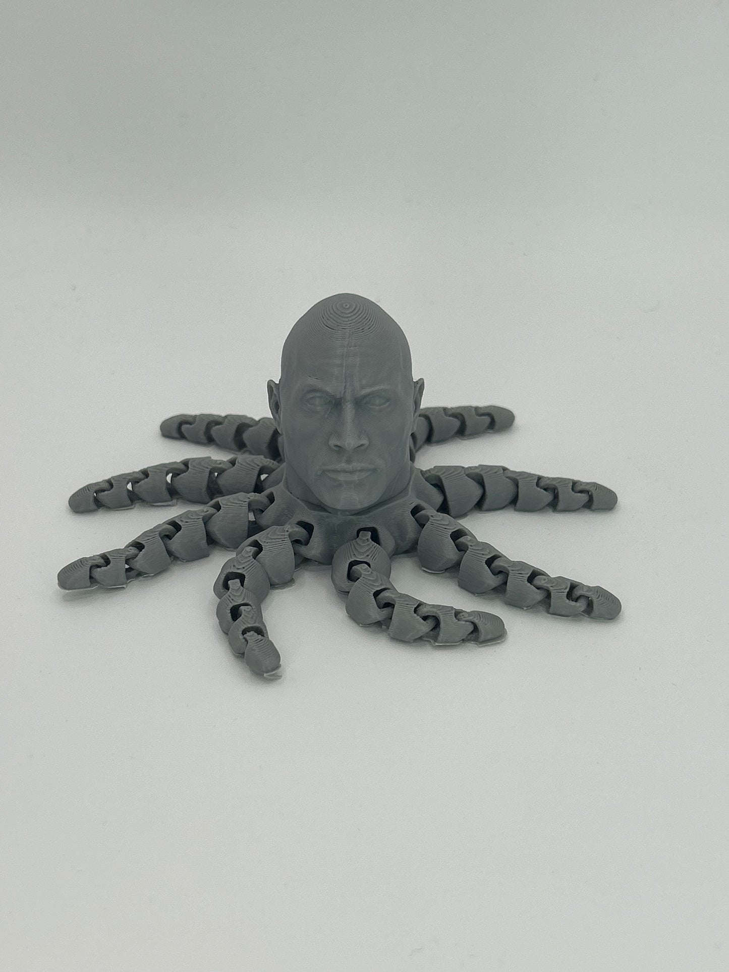 NiccieNacks Rocktopus fidget clicker toy, a 3D printed octopus desk accessory with rock-inspired design, perfect for stress relief.