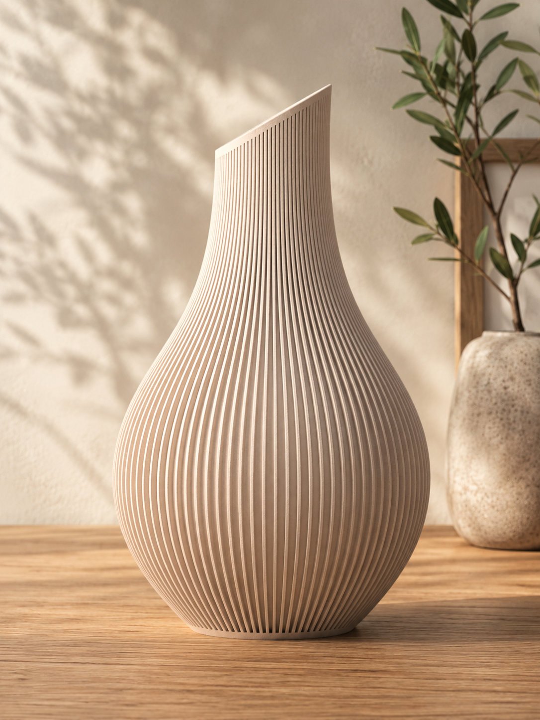 Shizu Japandi Vase Plastic For Flowers