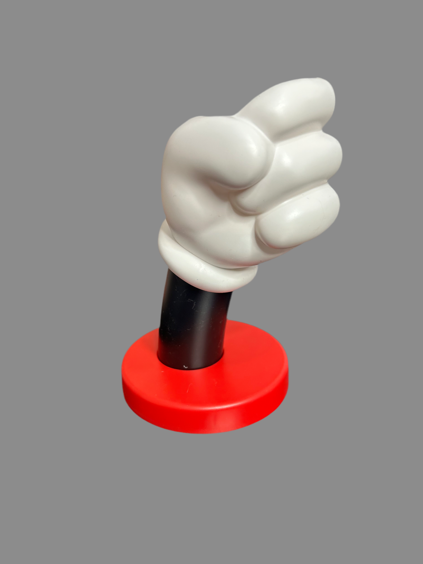 Mickey Mouse glove-shaped vase in white ceramic, decorative home accessory by NiccieNacks, with detailed glove design.