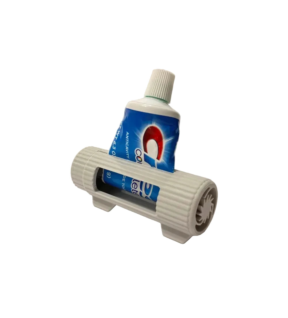 Rustic ribbed toothpaste squeezer by NiccieNacks for easy, mess-free toothpaste dispensing at home.