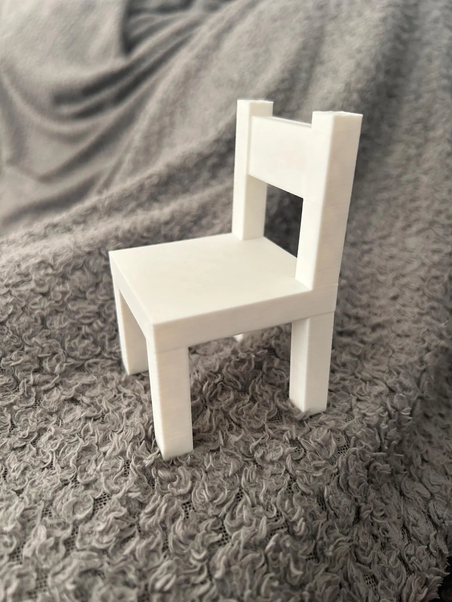 Small wooden miniature chair for Jellycat soft toy, perfect as a home accessory or toy furniture by NiccieNacks.