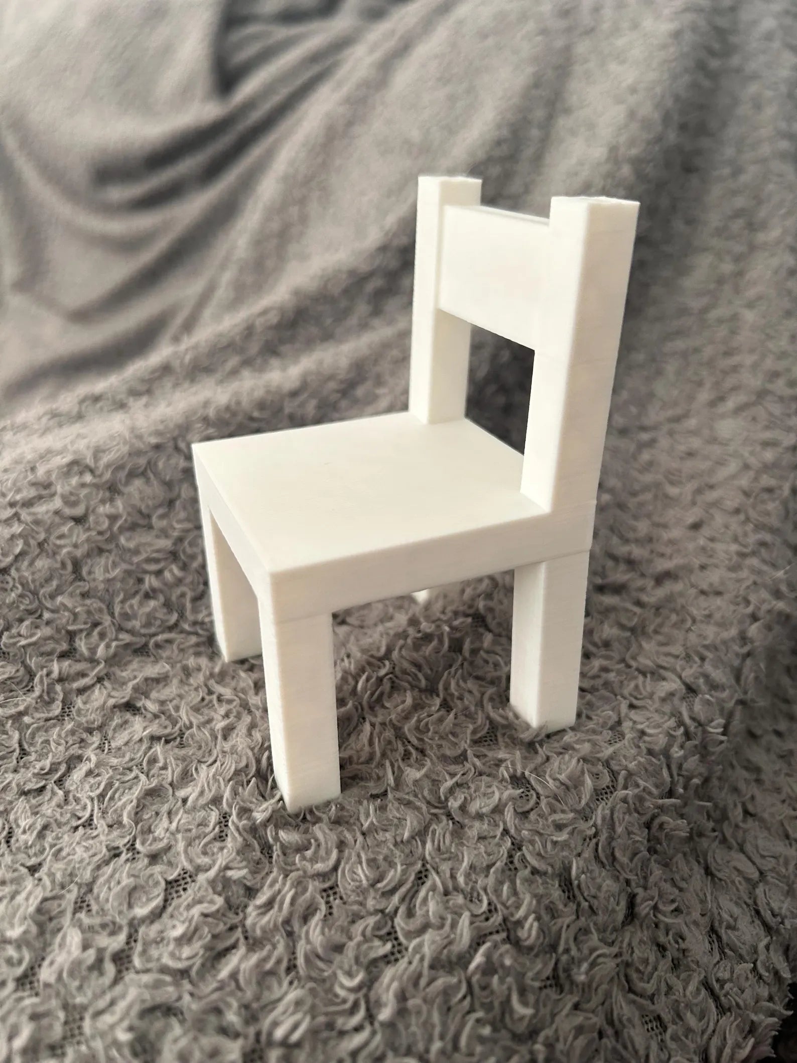Small wooden miniature chair for Jellycat soft toy, perfect as a home accessory or toy furniture by NiccieNacks.