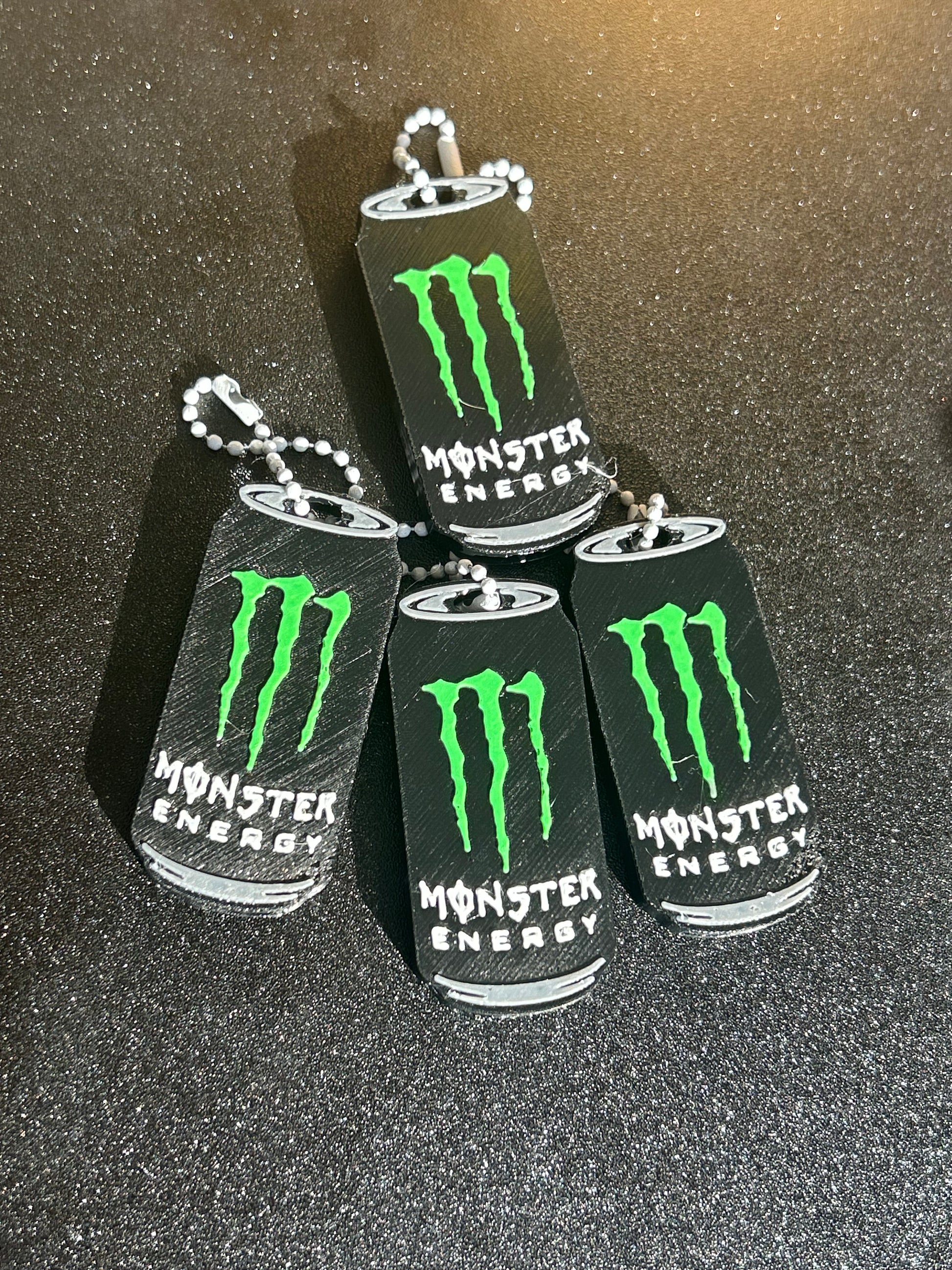 NiccieNacks Monster Energy can opener keyring keychain with compact, functional design and Monster Energy branding.