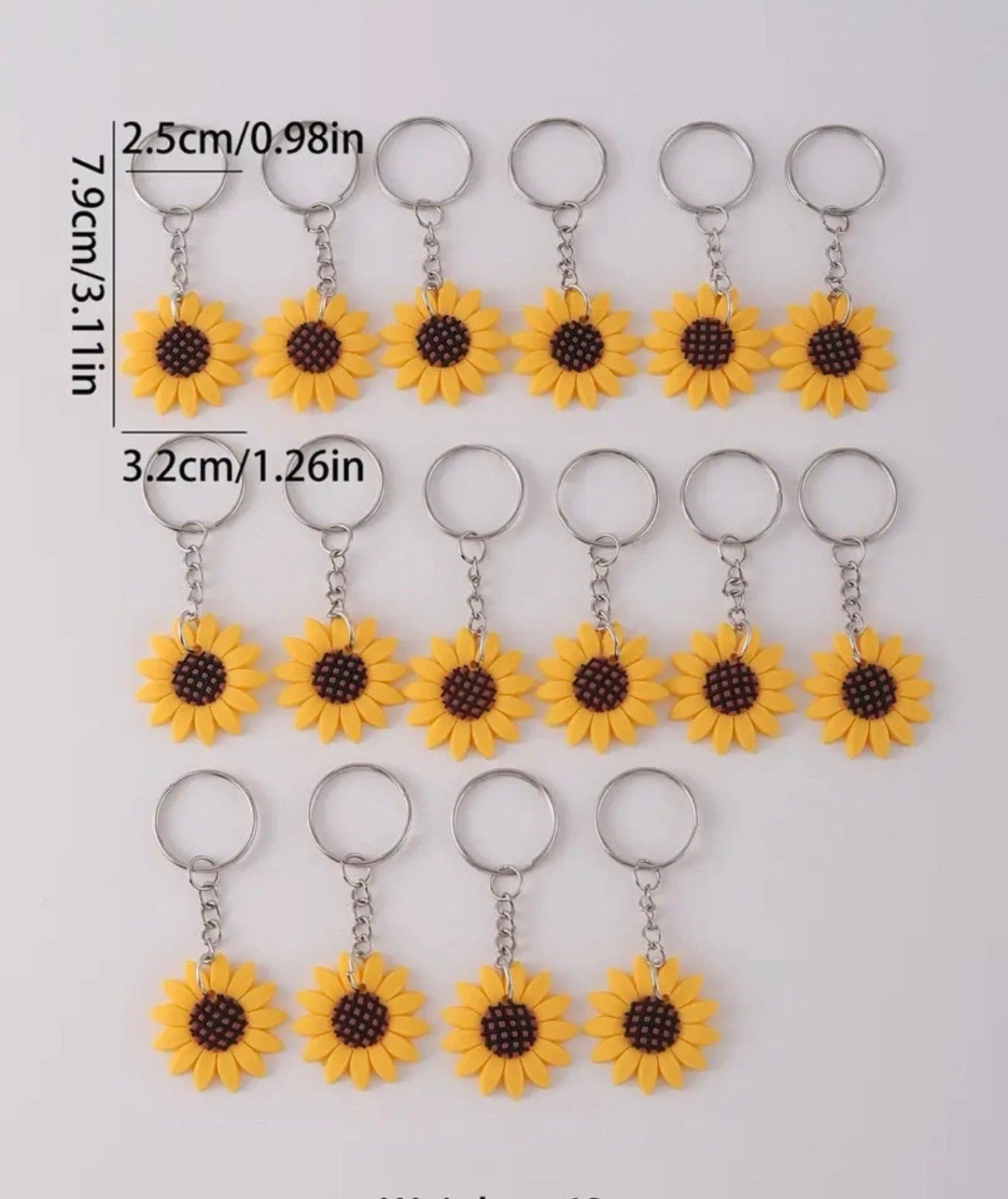 Sunflower Keychain