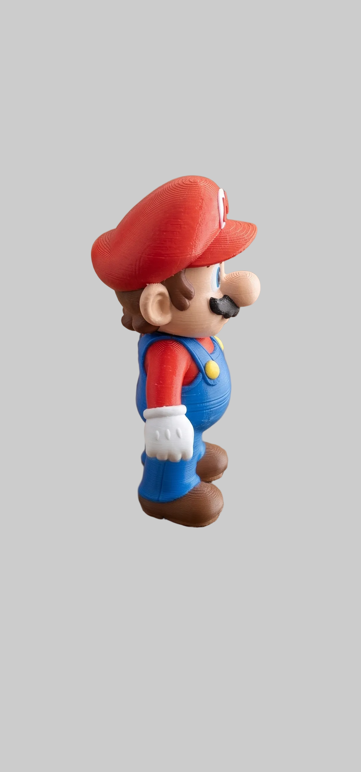 3D printed Super Mario mini figure toy by NiccieNacks, detailed model of the iconic Nintendo character.