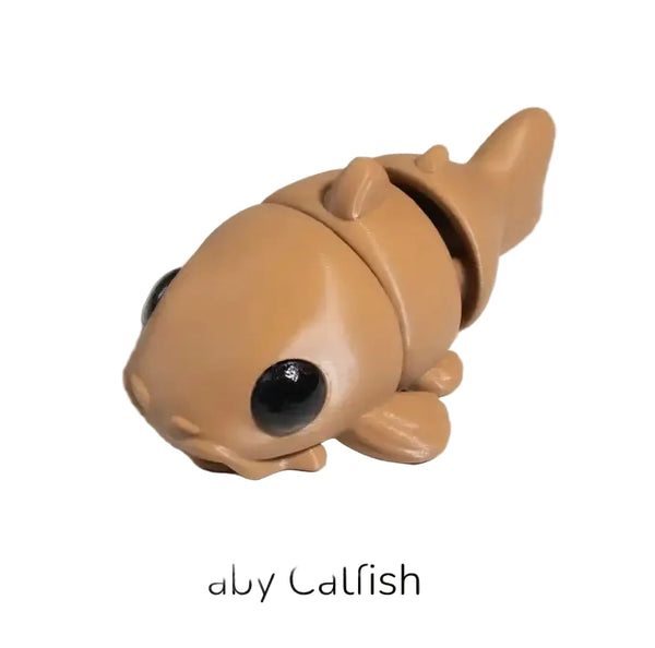 NiccieNacks Catfish Small Wiggies articulated toy featuring colorful, flexible catfish design for playful fun.