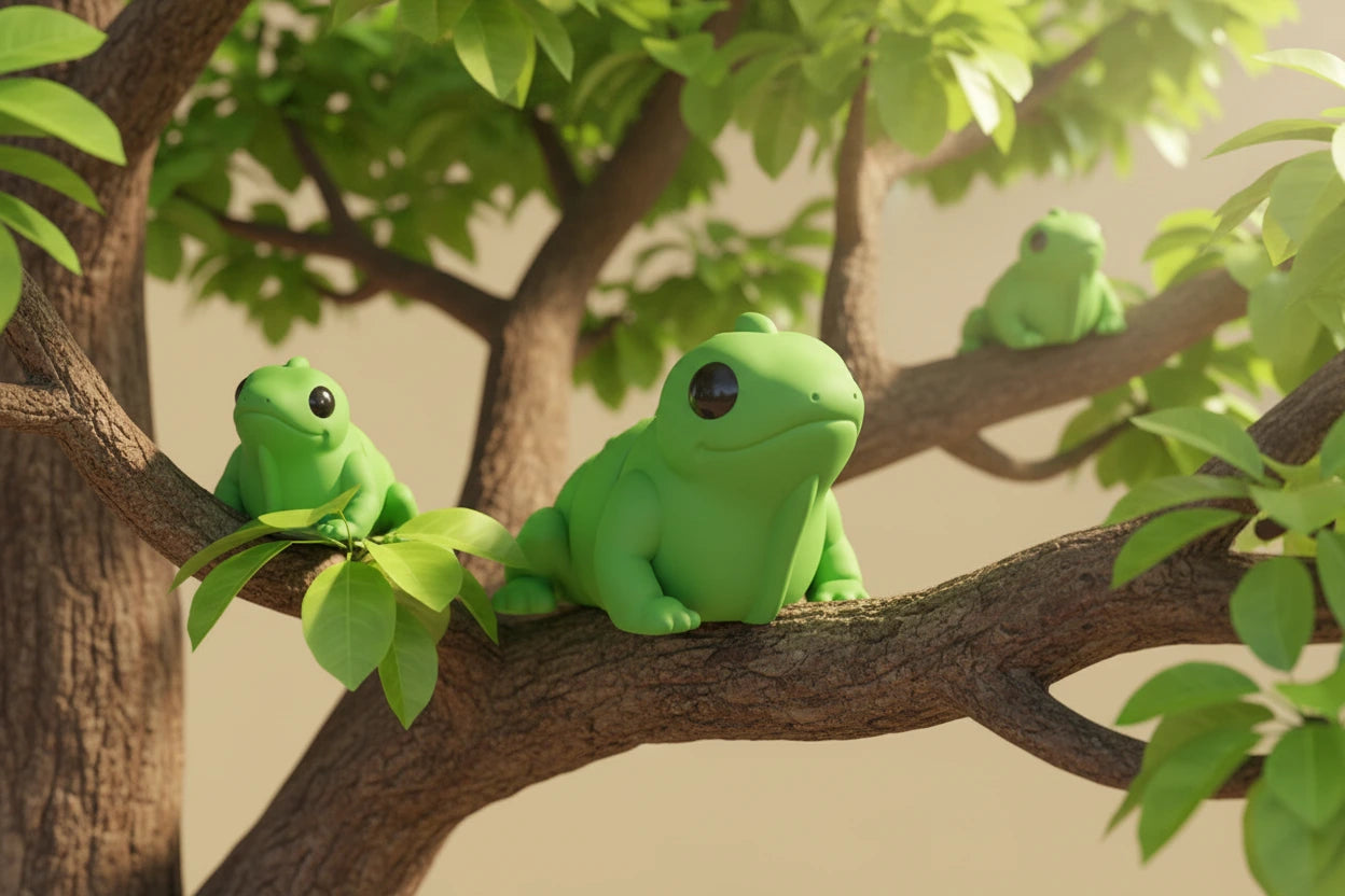 Colorful NiccieNacks Iguana Small Wiggies articulated toy with detailed scales and limbs, perfect for display or imaginative play.