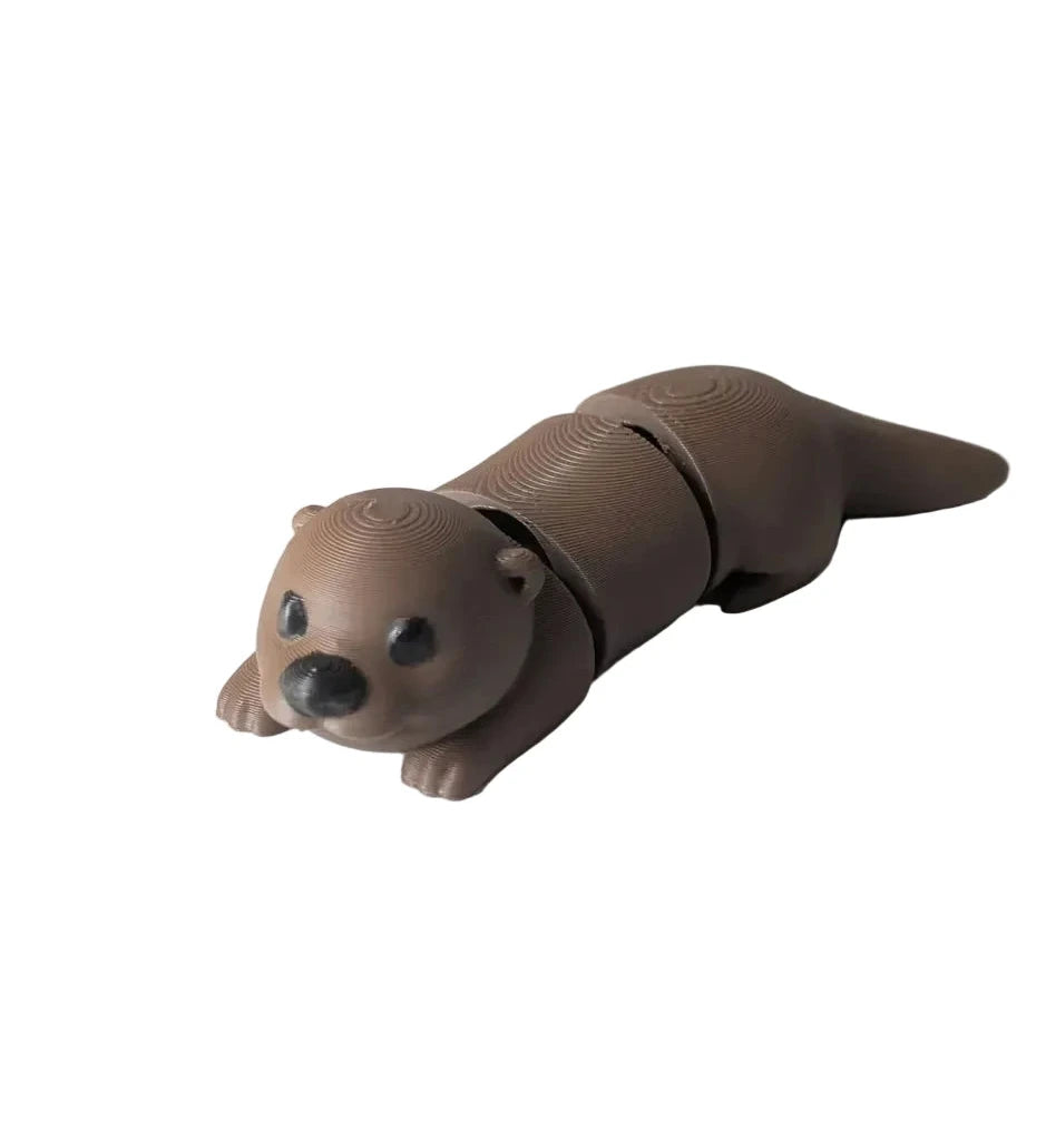 NiccieNacks Otter Small Wiggies articulated toy with colorful, flexible design perfect for play and display.
