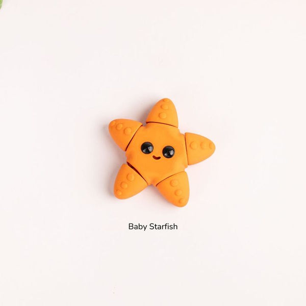 Baby Star Fish Wiggies articulated 3D printed toy by NiccieNacks, featuring a detailed, colorful starfish design.